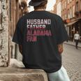 Husband Father Alabama Fan Fathers Day Alabama Dad Men's Back Print T-Shirt