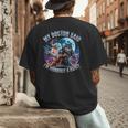 I'm A Beast Alpha Man Alpha Wolves Jokes Dad Papa Alpha Wolf Men's Back Print T-Shirt
