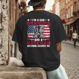 I'm A Dad Grandpa And Veteran Papa Grandpa Fathers Day Men Men's Back Print T-Shirt