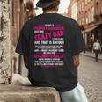I'm Not A Perfect Daughter But My Crazy Dad Loves Me Men's Back Print T-Shirt