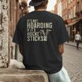 It's Not Hoarding If It's Hockey Sticks Tee Ice Hockey Dad Men's Back Print T-Shirt