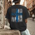 Jesus God Religious Man Of God Husband Dad Protector Men's Back Print T-Shirt