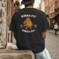 Kinda Fit Sorta Fat Gym Dad BOD Workout Apparel Men's Back Print T-Shirt