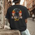 Lab Dad Retro Black Labrador Owner Men's Back Print T-Shirt Lab Dad Retro Black Labrador Owner Men's Back Print T-Shirt