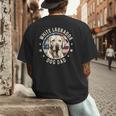 Labrador Retriever Dog Dad Men's Back Print T-Shirt