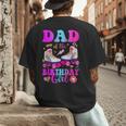 Let's Roll Dad Of The Birthday Girl Roller Skate Birthday Men's Back Print T-Shirt