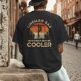 Lineman Dad Like A Regular Dad But Cooler Lineman Men's Back Print T-Shirt