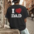 I Love Dad Men's Back Print T-Shirt
