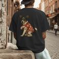 I Love Dad Tattoo Rat Terrier Dad Men's Back Print T-Shirt