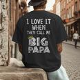 i Love It When You Call Me Big Papa Shirt Hip Hop Rap Dad Men's Back Print T-Shirt
