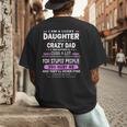 I Am A Lucky Daughter I Have A Crazy Dad Men's Back Print T-Shirt