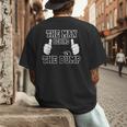 The Man Behind The Bump Baby Shower Shirts For Mom And Dad Men's Back Print T-Shirt The Man Behind The Bump Baby Shower Shirts For Mom And Dad Men's Back Print T-Shirt