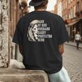 Man Of God Husband Daddy Protector Hero Lion Father's Day Men's Back Print T-Shirt