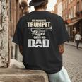 Marching Band Dad My Favorite Trumpet Player Calls Me Dad Men's Back Print T-Shirt