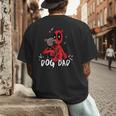 Marvel Super Heroes Pets Deadpool Loves Dogpool Dog Dad Men's Back Print T-Shirt
