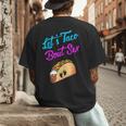 Mom Dad Let's Taco Bout Sex Gender Reveal Party Men's Back Print T-Shirt