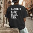 Najbolji Babo Ikad Bosnian Dad Men's Back Print T-Shirt