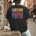 Nephew Niece My Aunt Is Cooler Than My Dad Men's Back Print T-Shirt Nephew Niece My Aunt Is Cooler Than My Dad Men's Back Print T-Shirt