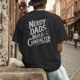 Nerdy Dads Build Character RPG Dice Father Humor Men's Back Print T-Shirt