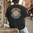 Nerdy Dads Build Character RPG Gaming Father's Day For Dad Men's Back Print T-Shirt