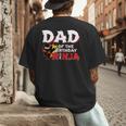 Ninja Birthday Party Dad Of The Birthday Ninja Small Men's Back Print T-Shirt