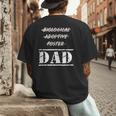 Not Biological Adoptive Foster But Dad T-Shirt For Fathers Men's Back Print T-Shirt