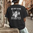 Not Now Kitten Daddy Increasing Shareholder Value Alpha Wolf Men's Back Print T-Shirt