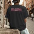 Oklahoma Dad University Sports Men's Back Print T-Shirt