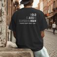 Old Man Gag Dad Father's Day Husband Birthday Grandpa Men's Back Print T-Shirt
