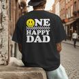 One Happy Dude Dad 1st Birthday Family Matching Men's Back Print T-Shirt