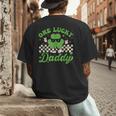 One Lucky Daddy St Patricks Day Dad Father Men's Back Print T-Shirt