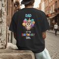 Owl Dad Birthday Party Dad Of The Birthday Girl Owl Men's Back Print T-Shirt Owl Dad Birthday Party Dad Of The Birthday Girl Owl Men's Back Print T-Shirt