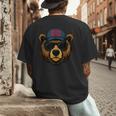 Papa Bear Father's Day Great Dad Joke Men's Back Print T-Shirt