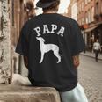 Papa ITALIAN GREYHOUND For Dad Men's Back Print T-Shirt