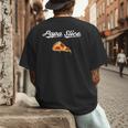 Papa Slice Pizza Belly Expectant Dad Pizza Pregnancy Reveal Men's Back Print T-Shirt