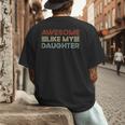 Parents' Day Quote Awesome Like My Daughter Cool Dad Men's Back Print T-Shirt