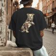 Pitbull I Love Dad Pit Bull Terrier Pettie Dog Owner Father Men's Back Print T-Shirt