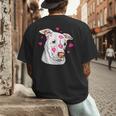 Pitbull Love Pitbull Moms Dads Men's Back Print T-Shirt