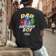 PJ Masks Group Shot Dad Of The Birthday Boy Logo Men's Back Print T-Shirt