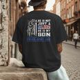 Proud Army Dad Soldier Son Patriotic Veterens Men's Back Print T-Shirt