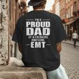 Proud Dad Of a Freaking Awesome EMT Emergency Medical Men's Back Print T-Shirt