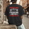 Proud Dad Of A Powerlifter Father Powerlifting Dad Men's Back Print T-Shirt