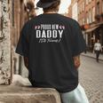 Proud New Dad It's Twins Girl Baby Announcement Father's Day Men's Back Print T-Shirt