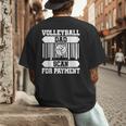Proud Volleyball Dad Father's Day Men's Back Print T-Shirt