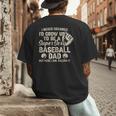 Quote Sayings I Never Dreamed Super Sexy Baseball Dad Men's Back Print T-Shirt