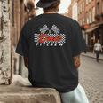 Race Car Birthday Party Racing Family Dad Pit Crew Men's Back Print T-Shirt Race Car Birthday Party Racing Family Dad Pit Crew Men's Back Print T-Shirt