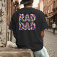 Rad Dad Trippy Hippie Tie-Dye Rainbow 70s Vibes Novelty Men's Back Print T-Shirt