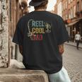Reel Cool Dad Fishing Shirt Father's Day Fisherman Men's Back Print T-Shirt