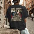 Retired Car Mechanic Tool Retirement Dad Grandpa Men Men's Back Print T-Shirt