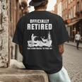 Retirement 2025 Retire Deer Hunting Retired For Dad Men's Back Print T-Shirt